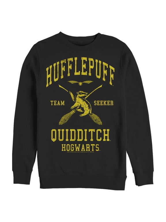 Men's Harry Potter Hufflepuff Quidditch Seeker Sweatshirt Black 2X Large
