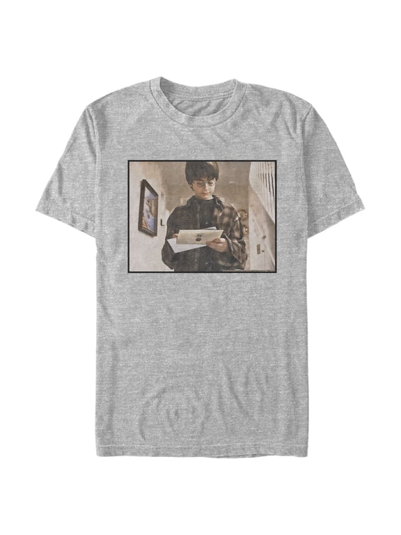 Men's Harry Potter Letter to Hogwarts Memory Graphic Tee Athletic Heather Medium