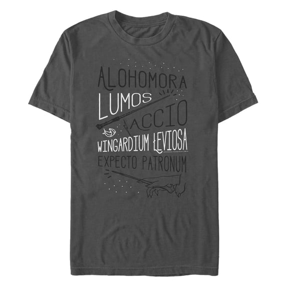 Men's Harry Potter List of Spells Graphic T-Shirt