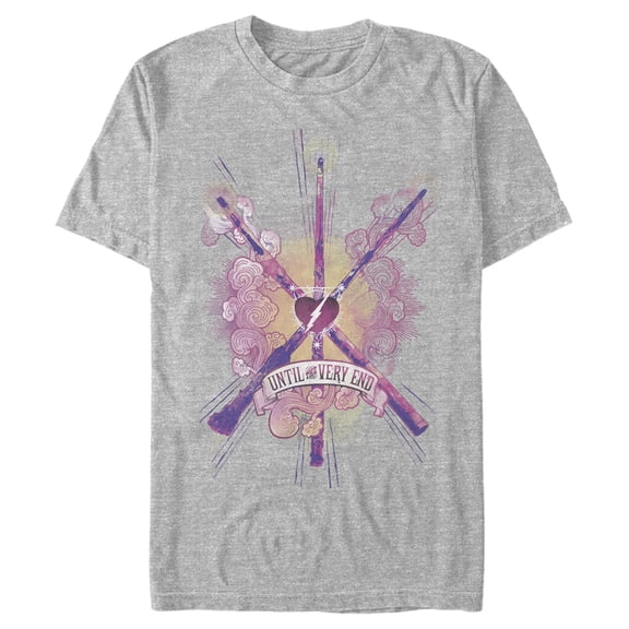Men's Harry Potter Love Until End Magic Graphic Tee Athletic Heather 2X Large