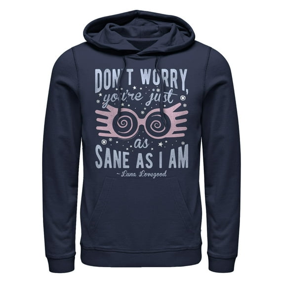 Men's Harry Potter Luna You’re Just As Sane as I Am Pull Over Hoodie