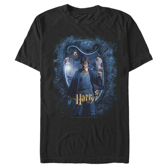 Men's Harry Potter Chamber Of Secrets Harry Portrait  Graphic Tee Black Medium