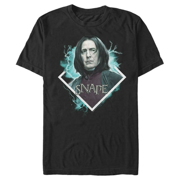 Men's Harry Potter Professor Snape Dark Magic  Graphic Tee Black 2X Large