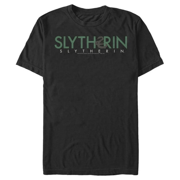 Men's Harry Potter Slytherin House Pride Graphic Tee Black X Large