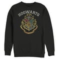 thumbnail image 1 of Men's Harry Potter Vintage Hogwarts Crest White  Sweatshirt Black 2X Large, 1 of 4