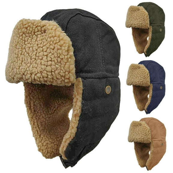 Men's Hat Windproof Warm Winter Hat Hunting Hat for Cycling