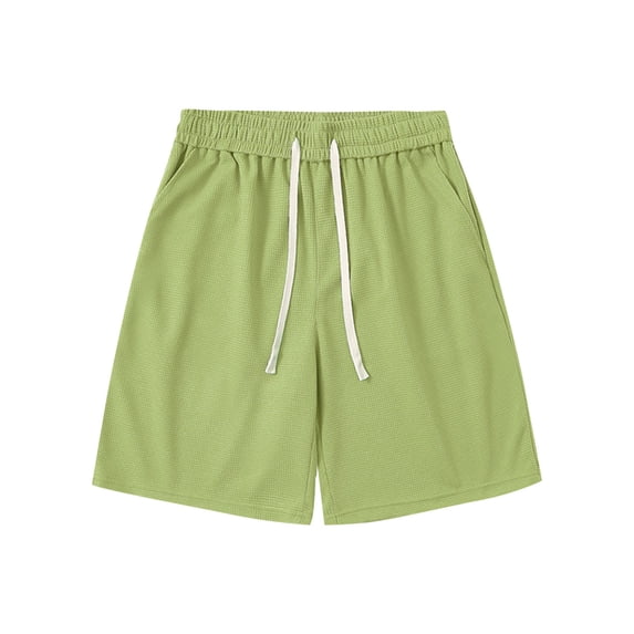 Men's Hawaiian Beach Shorts Casual Athletic Elastic Waist Drawstring Sweat Short Loose Fit Running Shorts with Pocket