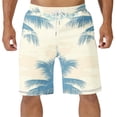thumbnail image 1 of Men's Hawaiian Printed Swim Trunks Loose Fits Elastic Waist Drawstring Quickly Dry Beach Short Mens Casual Solid Plus Size Baggy Lightweight Comfy Swimming Board Short, 1 of 4