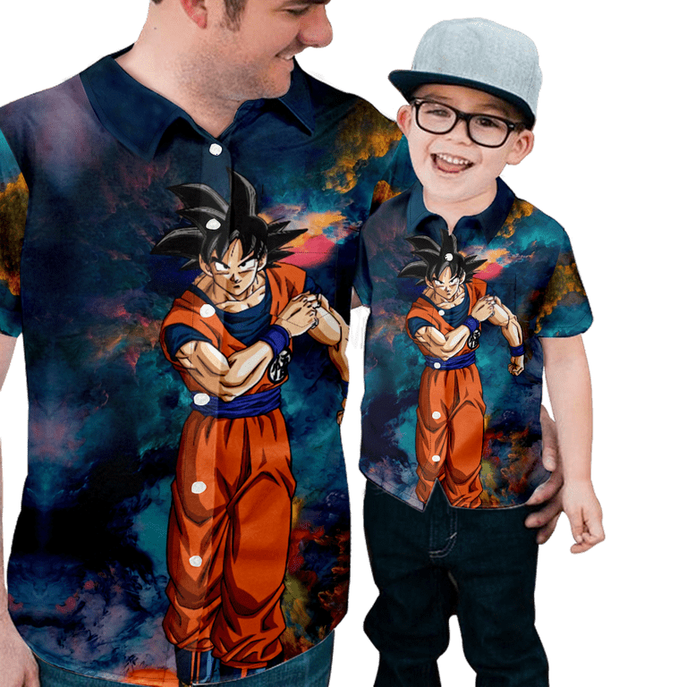 Men s Hawaiian Shirt DRAGON BALL Z Luxury Button Down Bowling