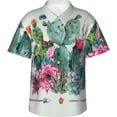 thumbnail image 1 of Men's Hawaiian Shirt Short Sleeve Button Down Shirts for Men, 1 of 8