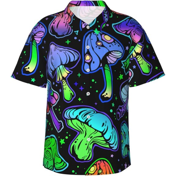 Men's Hawaiian Shirt Short Sleeve Button Down Shirts for Men