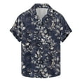 thumbnail image 1 of ZQUUVOU Men's Hawaiian Shirt With Mature Floral Pattern Short Sleeve Resort Casual Beachwear Collar Summer Beach Shirts A-Multicolor, 1 of 5