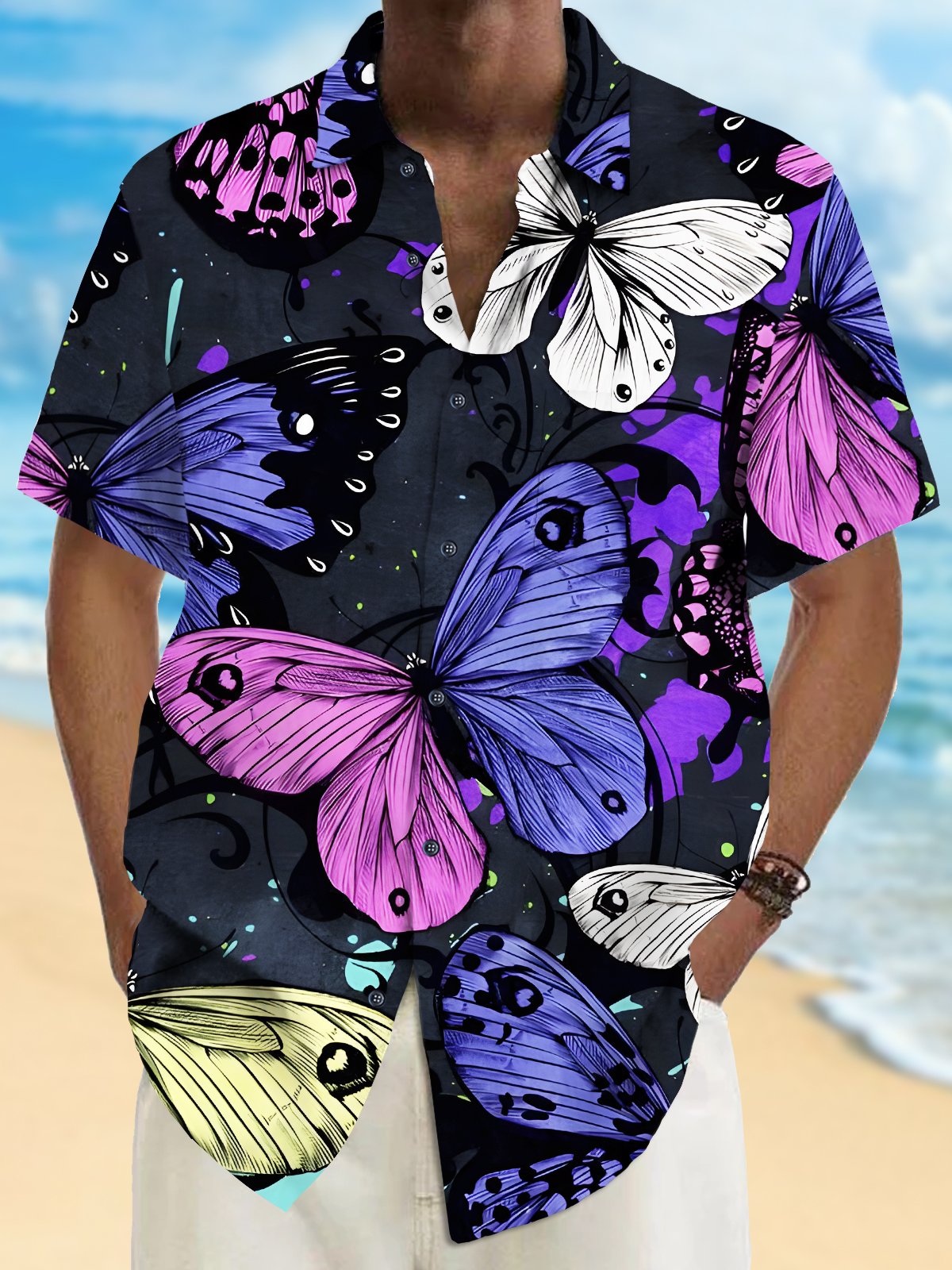 Beautiful Autumn Men's Hawaiian Shirt (AOP) 3