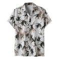 Men's Hawaiian Shirts Button Up Summer Fashion Short Sleeve Casual