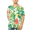 thumbnail image 1 of Men's Hawaiian Short Sleeve Shirt (HW01 White, 3XL), 1 of 3