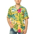 thumbnail image 1 of Men's Hawaiian Short Sleeve Shirt (HW01 White, XL), 1 of 3