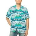 thumbnail image 1 of Men's Hawaiian Short Sleeve Shirt (HW08 Blue, XL), 1 of 3