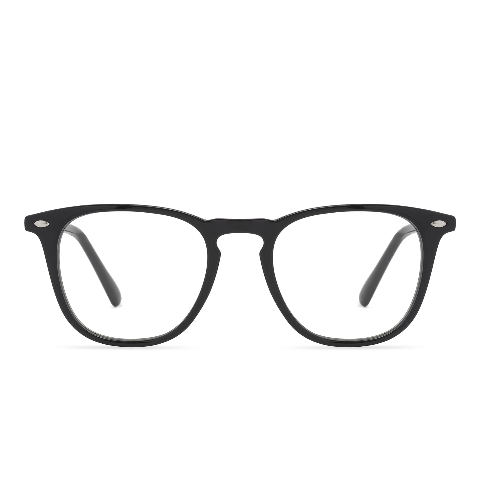 Men's Health Reading Glasses Tranquility Blue Light Blocking by DIFF Eyewear Black +2.5
