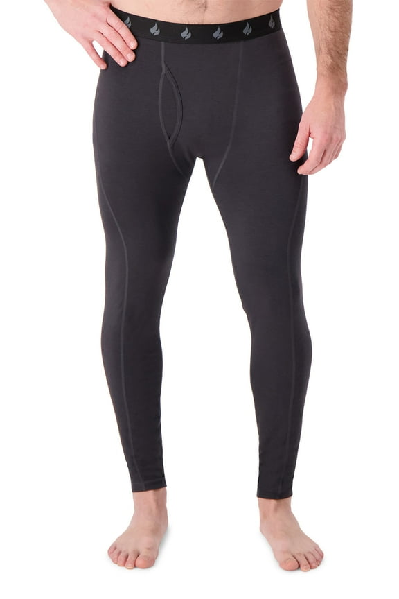 Men's Heat Holders Ceramic Infused Warm Baselayer Pants Color: Charcoal Size: SMALL M/R