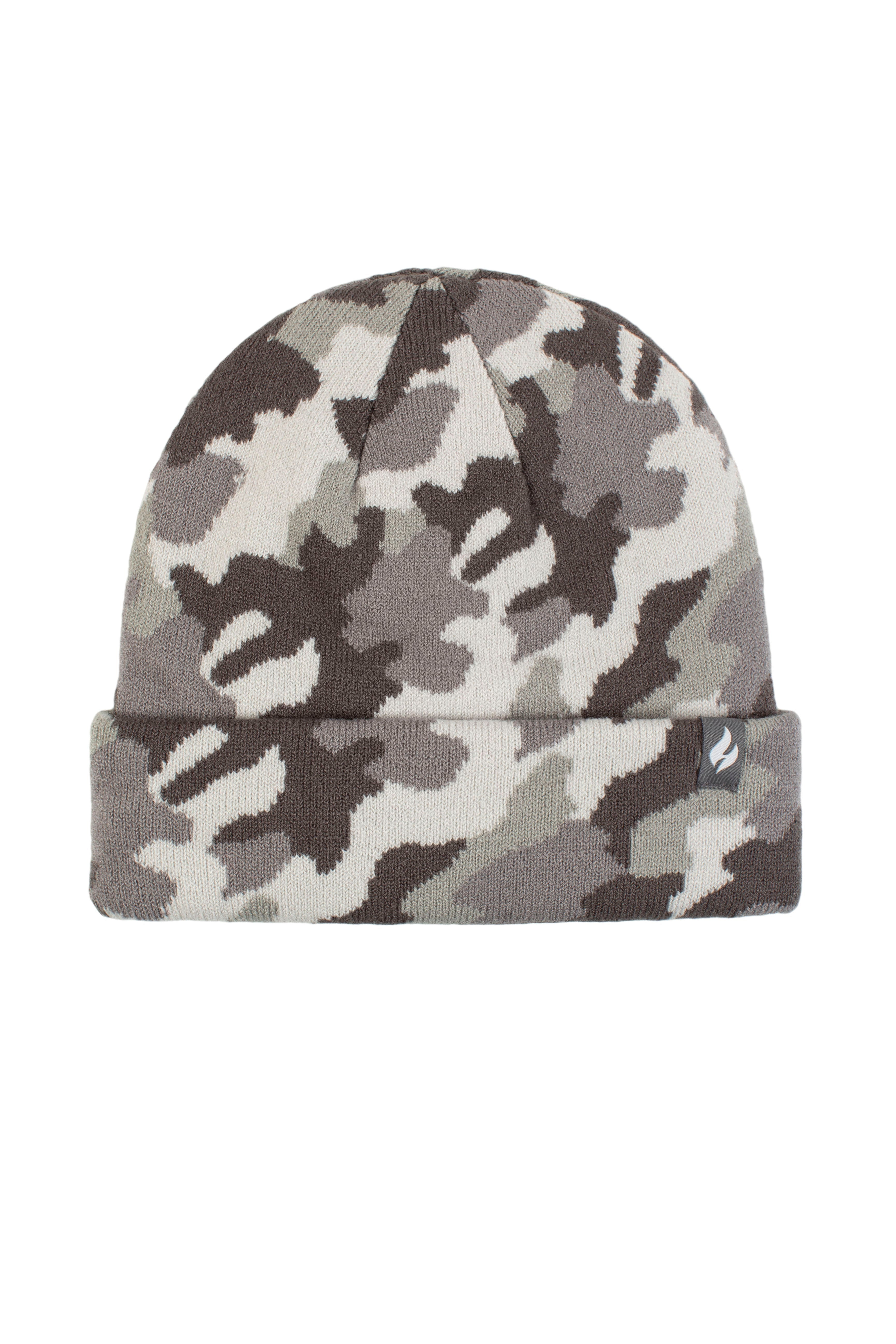 Men's Heat Holders Heatweaver Lined Camo Roll up Hat Color: Gray Size: N/A