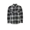 thumbnail image 1 of Men's Heat Holders Heatweaver Lined Fleece Shirt Jacket Color: Gray Black Size: XL, 1 of 9