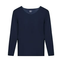 Men's Ultra Warm Fleece Lined Base Layer Top, Royal Blue, XL