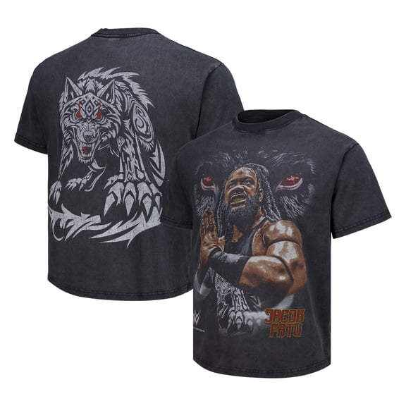 Men's Heather Black Jacob Fatu Untamed Boxy T-Shirt