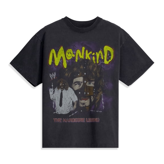 Men's Heather Black Mick Foley Hardcore Legend Boxy T-Shirt