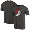 thumbnail image 1 of Men's Heather Black Portland Trail Blazers Distressed Team Logo Tri-Blend T-Shirt, 1 of 3