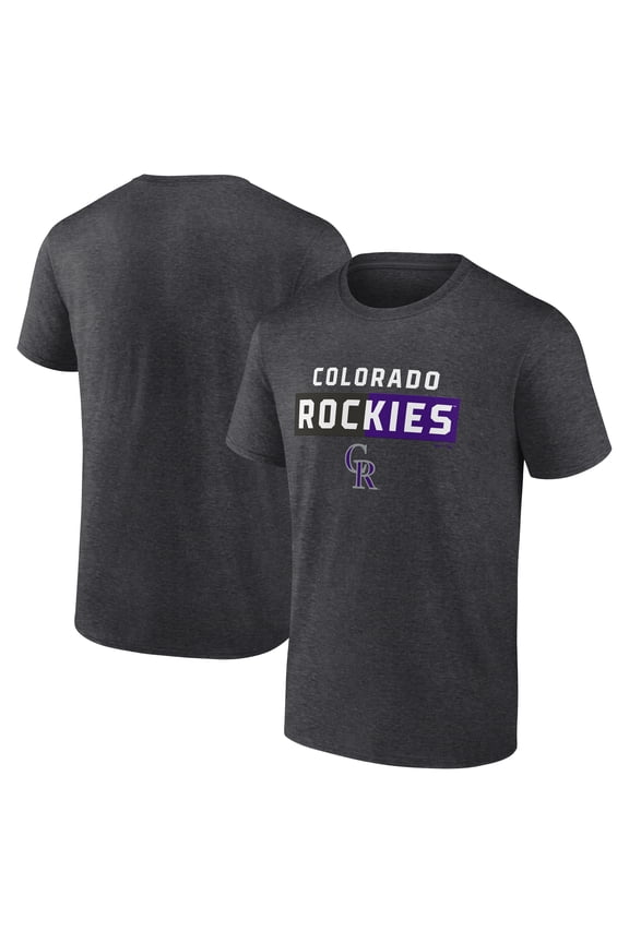 Men's Heather Charcoal Outpace Cotton T-Shirt, Up to Size 3XL