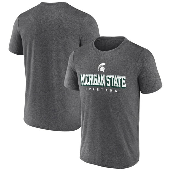 Men's Heather Charcoal Michigan State Spartans Wheelhouse T-Shirt