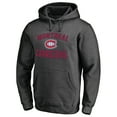 thumbnail image 1 of Men's Heather Charcoal Montreal Canadiens Victory Arch Team Fitted Pullover Hoodie, 1 of 3