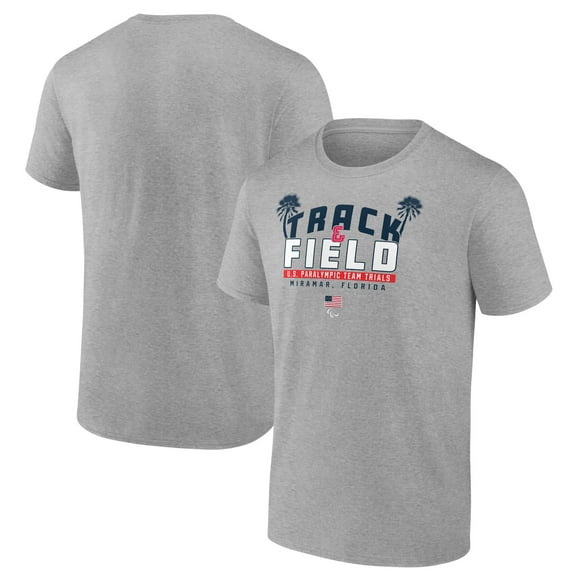 Men's Heather Gray 2024 US Paralympic Track & Field Trials Miramar T-shirt