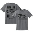 thumbnail image 1 of Men's Heather Gray ARCA Menards Series Tri-Blend Flag T-Shirt, 1 of 3