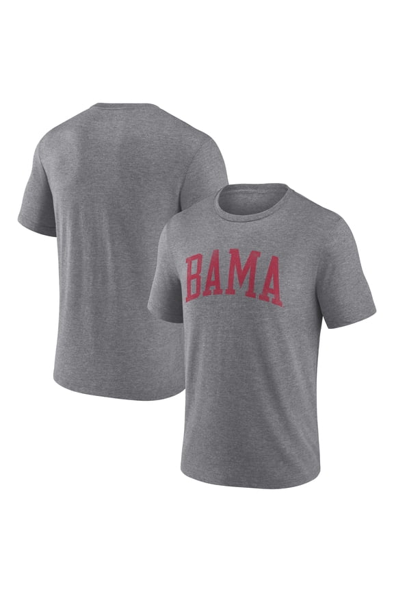 Men's Heather Gray Alabama Crimson Tide Arched Battle Cry Tri-Blend T-Shirt