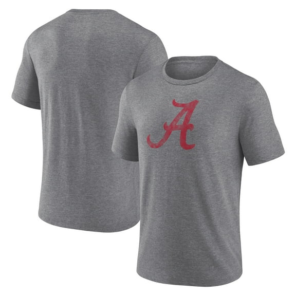 Men's Heather Gray Alabama Crimson Tide Classic Primary Tri-Blend T-Shirt