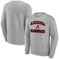 thumbnail image 1 of Men's Heather Gray Arizona Diamondbacks Heart & Soul Pullover Sweatshirt, 1 of 3