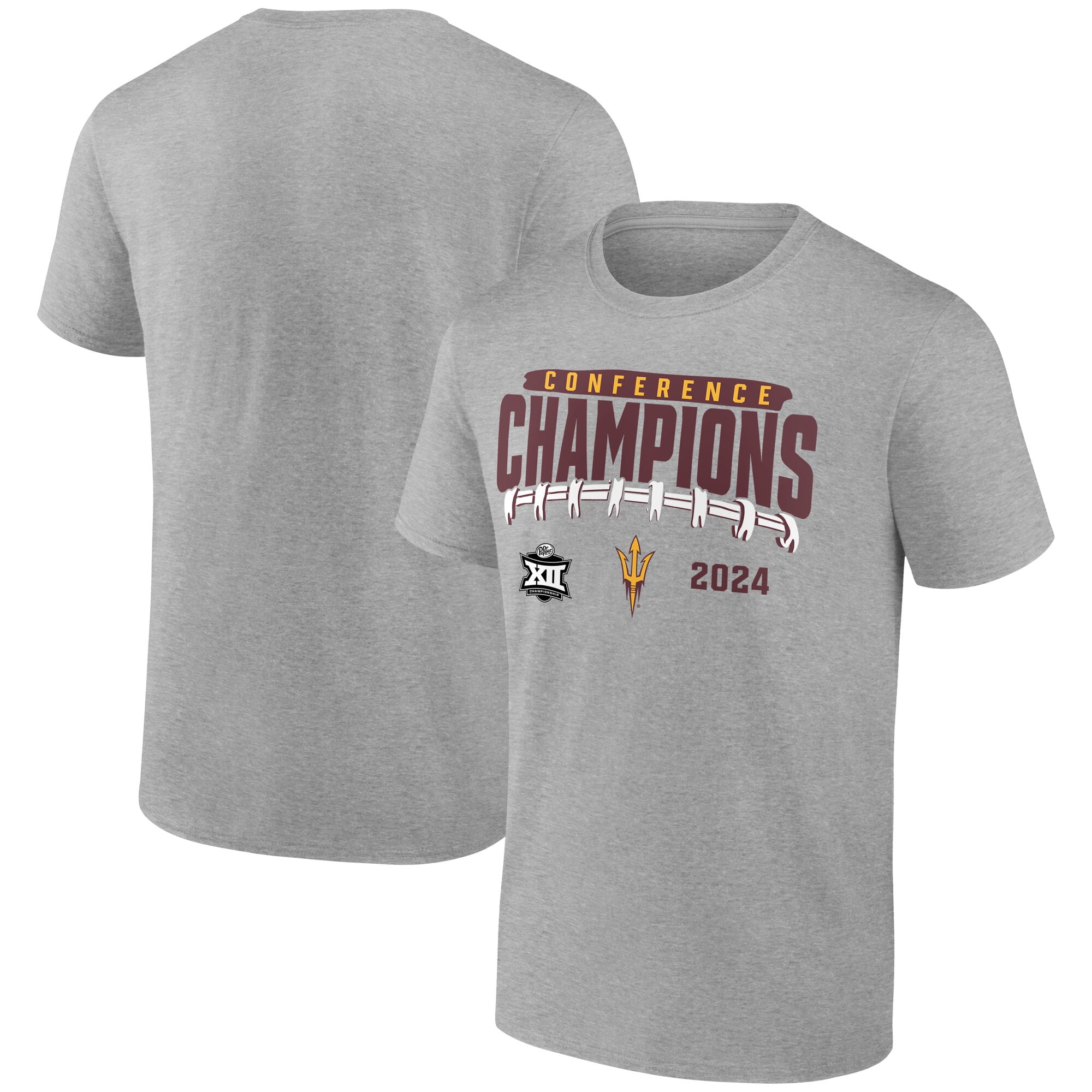 Men's Heather Gray Arizona State Sun Devils 2024 Big 12 Football