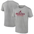 thumbnail image 1 of Men's Heather Gray Atlanta Braves Evanston Stencil T-Shirt, 1 of 3