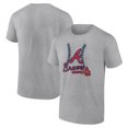 thumbnail image 1 of Men's Heather Gray Atlanta Braves Fastball T-Shirt, 1 of 3