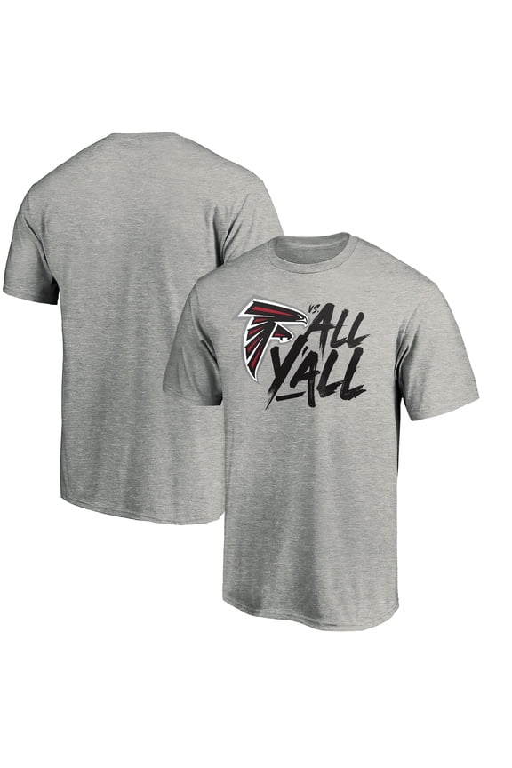 Men's Heather Gray Atlanta Falcons Falcons vs. All Y'all T-Shirt
