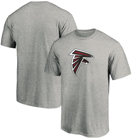 Men's Fanatics Heather Gray Atlanta Falcons Primary Logo T-Shirt