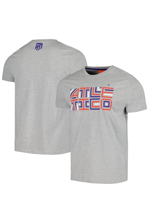 Men's Heather Gray Atletico de Madrid Retro T-Shirt