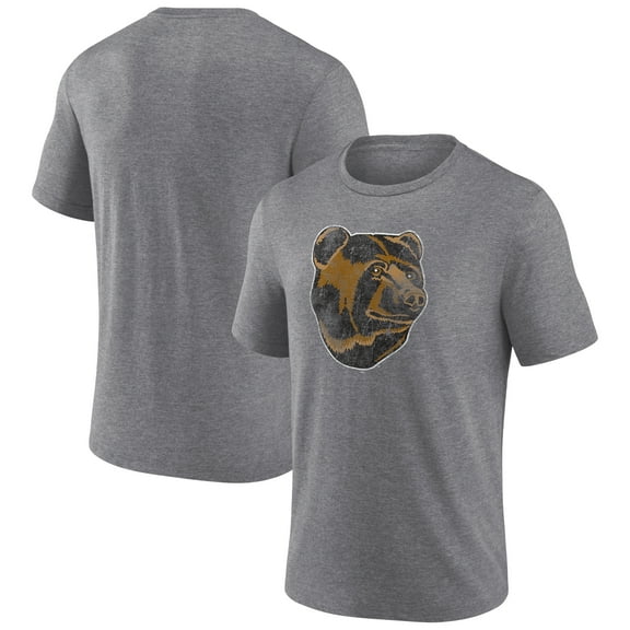 Men's  Heather Gray Boston Bruins Wraparound Tri-Blend T-Shirt