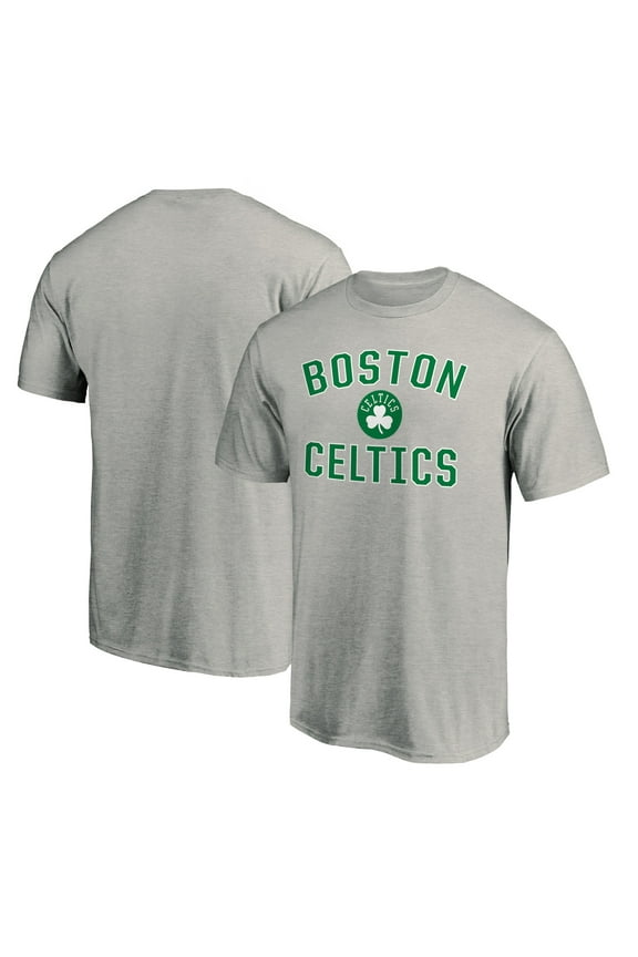Men's  Heather Gray Boston Celtics Victory Arch T-Shirt