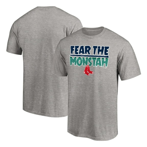 Men's Heather Gray Boston Red Sox Team Heater T-Shirt