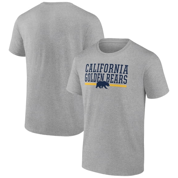 Men's Heather Gray Cal Bears Collegiate Stack T-Shirt
