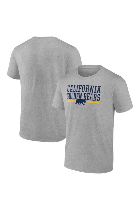 Men's Heather Gray Cal Bears Collegiate Stack T-Shirt