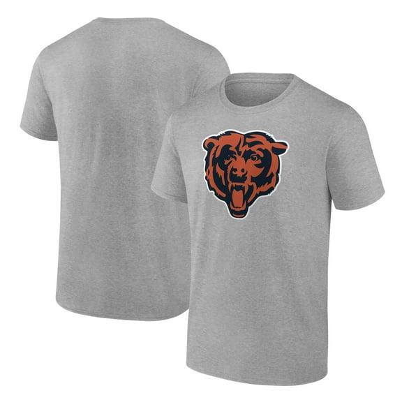 Men's Fanatics Heather Gray Chicago Bears Primary Logo T-Shirt