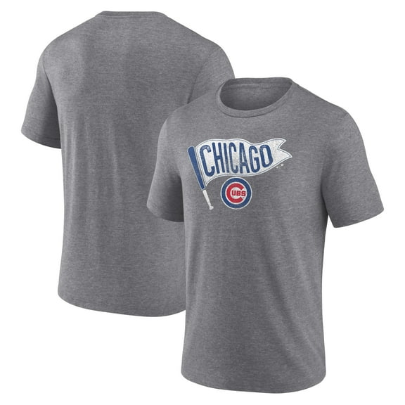 Men's Heather Gray Chicago Cubs Hometown Collection Those Cubbies Tri-Blend T-Shirt